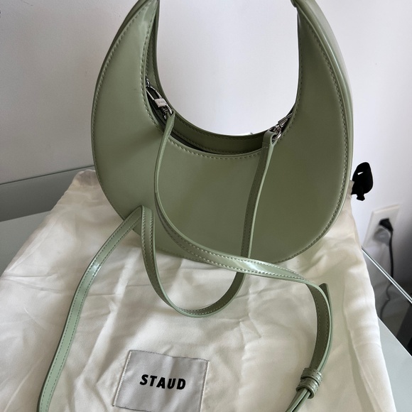 STAUD Pale Jade Mini Moon Bag - Picture 4 of 12